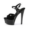 Pleaser - GLEAM609 Sandale à bride à la cheville - Noir Product image